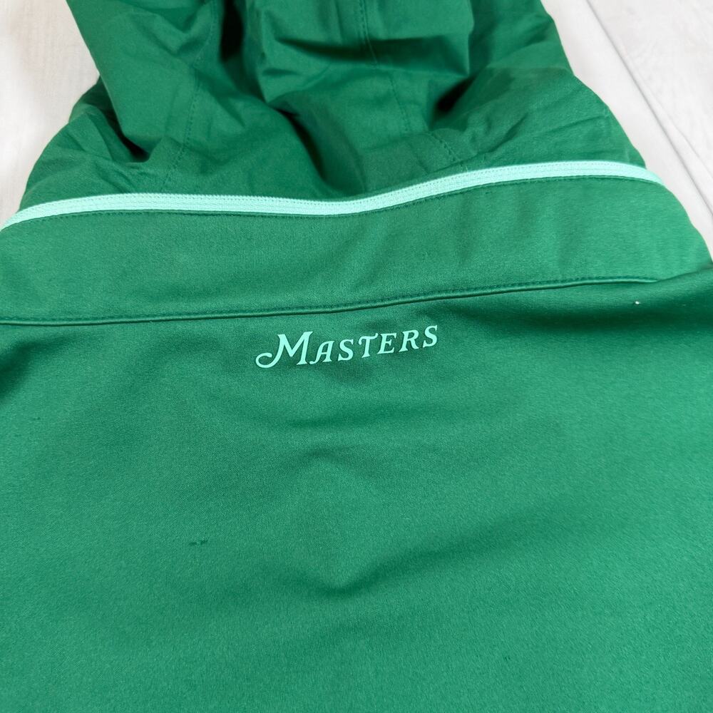 Masters Tournament Tech Green Golf Zip Up Jacket Packable Hood Men's XXL - Picture 5 of 11